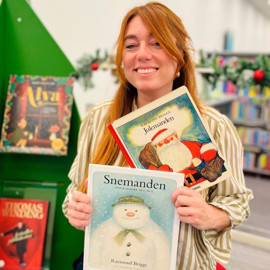 Bibliotekar med julebøger