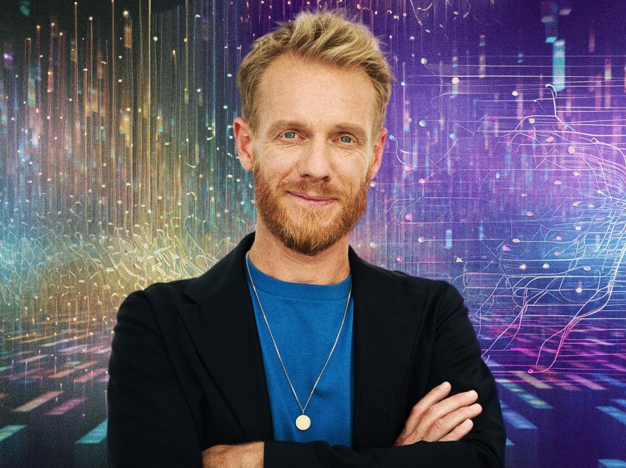 Billede af vært på programmet Kunstig intelligens Tobias Hansen.
