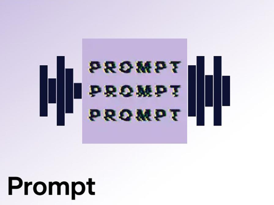 Logo til DRs podcastserie 'Prompt'