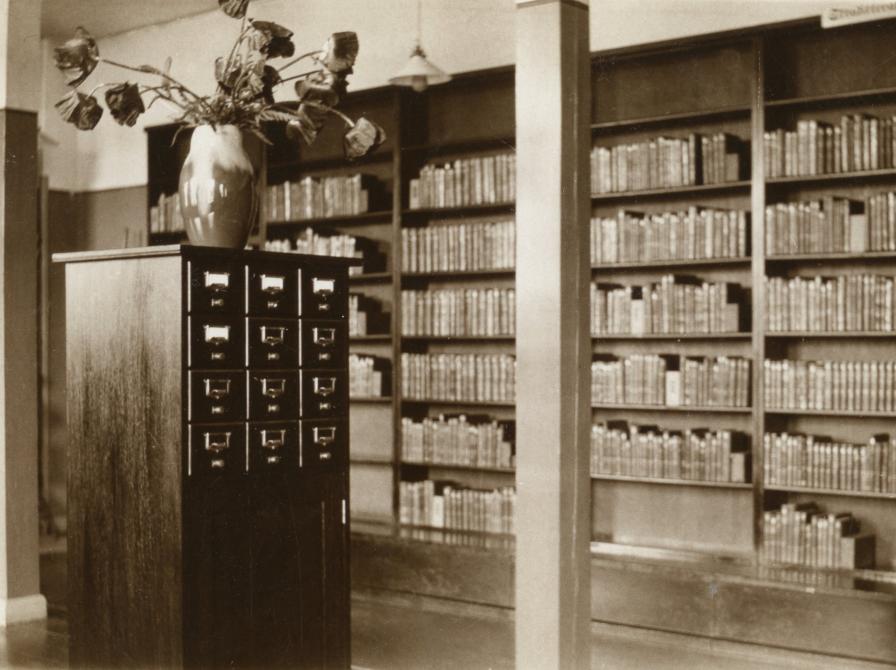 Det gamle kartotek på Biblioteksbarakken 